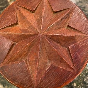 Wooden round box  from Hawaii